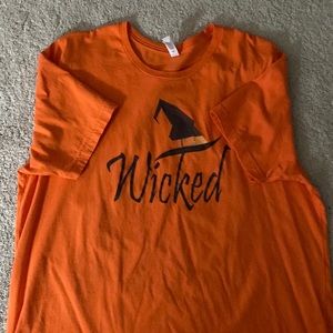 HALLOWEEN “Wicked” and “I Put A Spell On You” Bella Canvas T-shirt 2XL Bundle